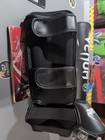 Venum Challenger Kids Shin Guards Youth Medium Muay Thai Mma Black White