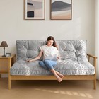 6  Futon Mattress Full Size  Velvet Thick Futons Sofa Couch Bed  Versatile Floor