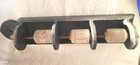 Vintage Black Wooden Lazy Kate Spinning Wheel Bobbin Holder For Plying