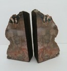  Vintage Marble Rock Bookends 