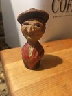 Vtg German Hand Carved Wine Bottle Stopper Man W  Hat - No Cork Read