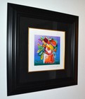 Rare Peter Max  abstract Flowers I  Art Serigraph  Signed  Frame  Park West Coa
