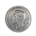 1950 Canada 50 Cents Half Dollar George Vi Au unc Silver Coin  2 Km 45