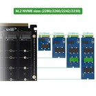 4-port Pci-e 4 0 X16 Nvme Ssd Adapter Card  Support Soft Raid 64gbps Full Speed