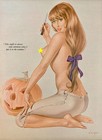 Vargas Girl - Have A Pumpkin Spicy Halloween - 1964 - Framed - Free Shipping