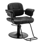 Wide 360   All Purpose Black Barber Chair Heavy Duty Hydraulic Salon Spa Beauty