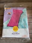Sun Squad - Inflatable Pool Float  Pink And Yellow  5 7  Long