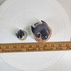 Royal Copenhagen Denmark 2-pc Porcelain Robin Bird Figurine No  2266   2238 