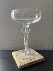 Bayel France Bacchus Bacchante Crystal  Wine Glass  Frosted  Female  6 1 4 