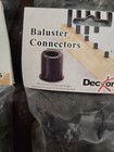 Deckorators Classic Round Black Baluster Connectors With Screws 160 Peices 8pack