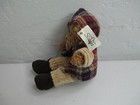 Russ Berrie   Co vintage Teddy Bear In Plaid Coat 6  