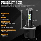 2pcs 100w 880 For Arctic Cat Sno Pro 500 2010-2014 Snowmobile Led Headlight Bulb