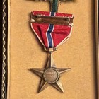 Wwii Us Original Named Bronze Star Medal In Presentation Case
