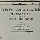 Large Antique  2 Piece  1899 Map Of New Zealand 14   x11    Each