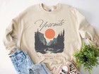 Vintage Yosemite National Park Sweatshirt Retro Outdoors Hiking Nature Gift Top