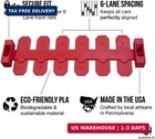 Super 6 Lane Raceway Extension Kit  red 