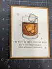 Whiskey Funny Masculine Birthday Card Kit Made With Some Stampin Up 