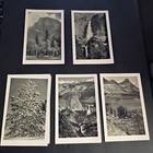 1950 Ahwahnee Hotel Yosemite Menus Lot 5 Ansel Adams Covers Architect Convention