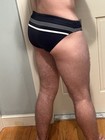 Charlie By Mz Speedo Swim Lifeguard Brief  Navy Blue Scarf Series   Size Small