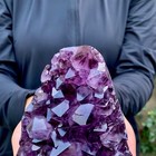 2 6lb Natural Amethyst Agate Geode Quartz Cluster Crystal Specimen Healing