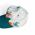 90s Vintage Miami Dolphins Double Shark Tooth Snapback Hat        Rare Nfl  