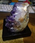 Large  Amethyst Crystal Cluster Geode From Uruguay Cathedral polished  Stand 