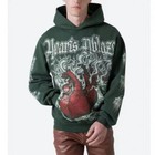 Vintage Old Graffiti Alphabet Flame Heart Hip Hoodie Sweater Tide Jacket