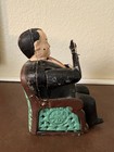 Tammany Cast Iron Mechanical Bank - Man In Chair