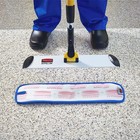 Rubbermaid Commercial Products 18-inch Blue Microfiber Mop Head  Single-sided He
