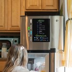 Magnetic Black Dry Erase Board For Fridge 12x8    Small Magnetic Refrigerator   