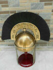 Medieval Antique Roman Helmet Engraved Armor Knight Replica With Plume Decor New