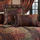 Chezmoi Collection Amelia 9-piece Floral Jacquard Patchwork Comforter Set  Multi