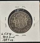 Peru 2 Reales 1782 Me - Lima Mint  Charles Iii  Low Grade   903 Silver  A2