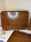 Rare Set Of 3 Olympic Airways Bentwood Trays - Aryform Sweden - Onassis Era