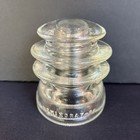 Hemingray 56 Large Glass Insulator Made Usa Clear Uv Reactive Glows 365nm