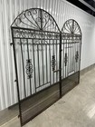 Heavy  Ornate Salvaged Wrought Iron Garden Gate Heavy Unique