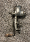Vintage Universal No  2 Meat Grinder Clamp-on Hand Crank Cast Iron Made Usa