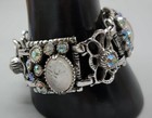 Selro Corp Moonstones   Ab Bracelet Signed Vintage Rare Paul Selenger Rare 7 