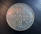 1887 British Silver Double Florin Queen Victoria Jubilee Sterling Silver Coin