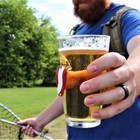 Original Benshot Pint Glass W  Real Fishing Lure Groomsmen Unique Man Gift   2pk