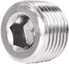 10pcs 1 16  Npt Pipe Plug Fitting Stainless Steel Internal Hex Thread Socket