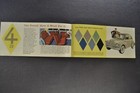 1958-1959 Renault 4cv Sedan Sales Brochure Folder Excellent Original
