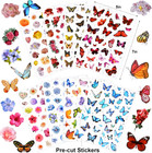 266 Pcs Scrapbook Stickers  Flower Butterfly Stickers Kit For Junk Journal  Bull