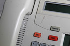 Lot Of 5 Nortel T7208 Nt8b26 -platinum- Ip Office Phones W  Handsets   Stands