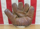 Vintage 40s Wilson Leather Baseball Glove 645 Split Finger Mitt Hof Ted Williams