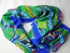 Vera Bradley Soft Wool Scarf  Emerald Paisley Wrap Green Blue Travel Rare  New