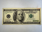 1996  100 One Hundred Dollar Bill  Rare Error Star Note  Serial   Al00061669 