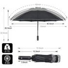 Folding Reverse Led Umbrella - Upside Down Reflective Umbrella Compact Invert   