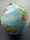 Vintage Replogle Ussr 12    Globe Raised Relief Time Dial Metal Base Usa Cold War
