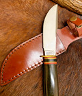 Marble s  Gladstone  Mich  Usa  Woodcraft Fixed Blade Knife  Genuine Stag Pommel